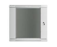 LANBERG Szafa instalacyjna wisząca 19'' 12U 600X600mm szara (drzwi szklane) WF01-6612-10S - 455394 - zdjęcie 2